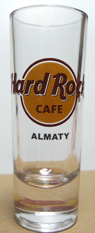Details about   Hard Rock Cafe Cozumel shot Glass classic logo double black circle & lettering