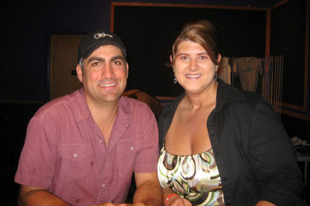 Julie with Americal Idol winner (from Season 5) Taylor Hicks!