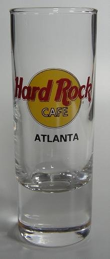 Hard Rock Cafe Tall Shot Glass Washington D.C red letters dc 