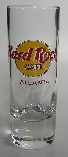 Hard Rock Cafe PARIS double shot glass souvenir w/red letters 