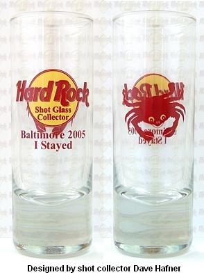Hard Rock Cafe ® Cleveland 2009 Jamfest City Shot Glass V1 CLOSED! New 